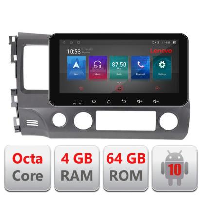 Navigatie dedicata Honda Civic Sedan I-044 4+64 Lenovo ecran 10.33"  Android Waze USB Navigatie  Internet Youtube Radio CarStore Technology