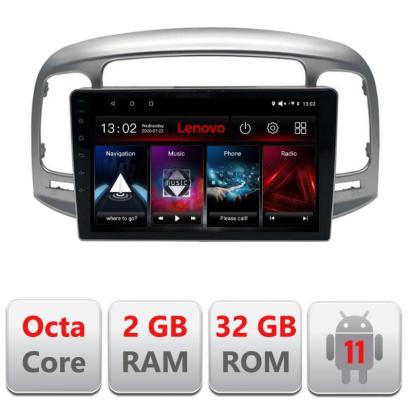 Navigatie dedicata Hyundai Accent 2006-2012 D-ACCENT Lenovo Octa Core cu Android Radio Bluetooth Internet GPS WIFI DSP 2+32 GB 4G KIT-accent+EDT-E509-LITE CarStore Technology