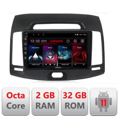 Navigatie dedicata Hyundai Elantra 2009  D-2009 Lenovo Octa Core cu Android Radio Bluetooth Internet GPS WIFI DSP 2+32 GB 4G KIT-2009+EDT-E509-LITE CarStore Technology