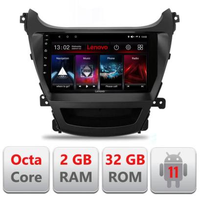 Navigatie dedicata Hyundai Elantra 2013-2015 D-359 Lenovo Octa Core cu Android Radio Bluetooth Internet GPS WIFI DSP 2+32 GB 4G KIT-359+EDT-E509-LITE CarStore Technology