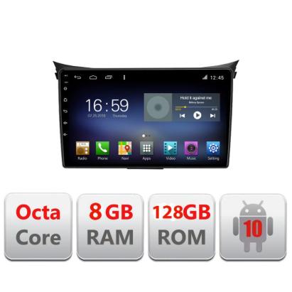 Navigatie dedicata Hyundai I30 2011-2016 Octa Core cu Android Radio Bluetooth Internet GPS WIFI DSP 8+128GB 4G Kit-i30-2011+EDT-E609 CarStore Technology