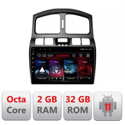 Navigatie dedicata Hyundai Santa Fe 2000-2006 Lenovo Octa Core cu Android Radio Bluetooth Internet GPS WIFI DSP 2+32 GB 4G KIT-santafe-old+EDT-E509-LITE CarStore Technology