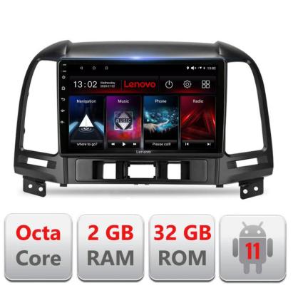 Navigatie dedicata Hyundai Santa Fe 2006-2012 D-008 Lenovo Octa Core cu Android Radio Bluetooth Internet GPS WIFI DSP 2+32 GB 4G KIT-008+EDT-E509-LITE CarStore Technology