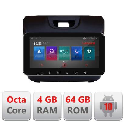 Navigatie dedicata Isuzu D-Max Quad Core I-2234 4+64 Lenovo ecran 10.33"  Android Waze USB Navigatie  Internet Youtube Radio CarStore Technology