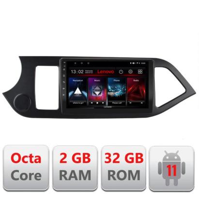 Navigatie dedicata Kia Picanto 2011-2015  D-217 Lenovo Octa Core cu Android Radio Bluetooth Internet GPS WIFI DSP 2+32 GB 4G KIT-217+EDT-E509-LITE CarStore Technology