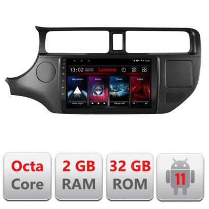 Navigatie dedicata Kia Rio 2011-2014 D-rio-11 Lenovo Octa Core cu Android Radio Bluetooth Internet GPS WIFI DSP 2+32 GB 4G kit-rio-11+EDT-E509-LITE CarStore Technology