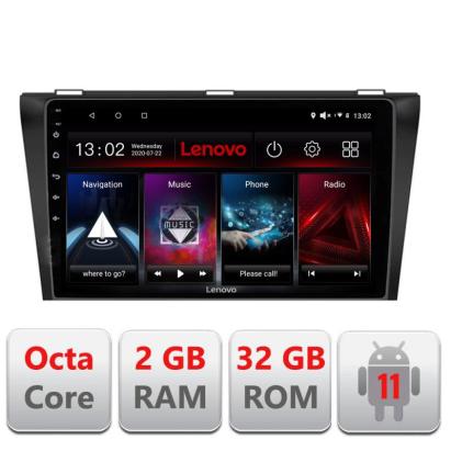 Navigatie dedicata Mazda 3 2004-2009 D-161 Lenovo Octa Core cu Android Radio Bluetooth Internet GPS WIFI DSP 2+32 GB 4G KIT-161+EDT-E509-LITE CarStore Technology