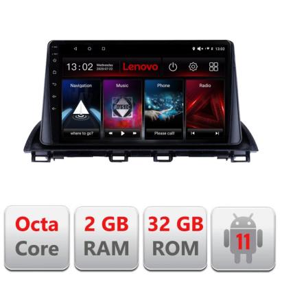 Navigatie dedicata Mazda 3 2014-2019 D-463 Lenovo Octa Core cu Android Radio Bluetooth Internet GPS WIFI DSP 2+32 GB 4G KIT-463+EDT-E509-LITE CarStore Technology