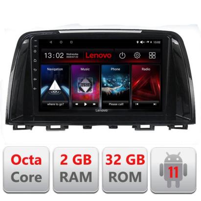 Navigatie dedicata Mazda 6 2013-2017 D-223 Lenovo Octa Core cu Android Radio Bluetooth Internet GPS WIFI DSP 2+32 GB 4G KIT-223+EDT-E509-LITE CarStore Technology