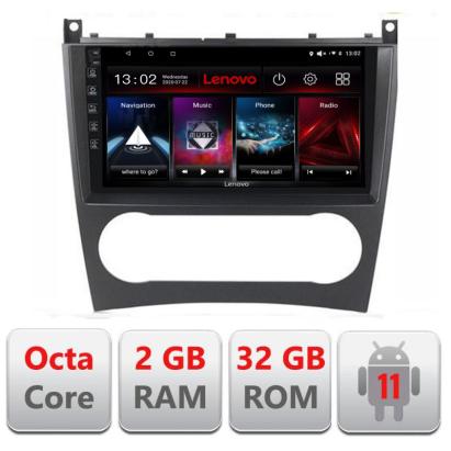 Navigatie dedicata Mercedes C Class W203 facelift D-093 Lenovo Octa Core cu Android Radio Bluetooth Internet GPS WIFI DSP 2+32 GB 4G KIT-093+EDT-E509-LITE CarStore Technology