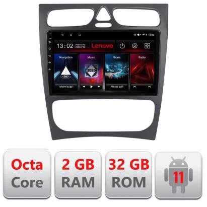 Navigatie dedicata Mercedes C W203 2000-2004 D-clk Lenovo Octa Core cu Android Radio Bluetooth Internet GPS WIFI DSP 2+32 GB 4G kit-clk+EDT-E509-LITE CarStore Technology