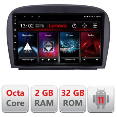 Navigatie dedicata Mercedes SL W230 2004-2011 D-W230 Lenovo Octa Core cu Android Radio Bluetooth Internet GPS WIFI DSP 2+32 GB 4G KIT-w230+EDT-E509-LITE CarStore Technology