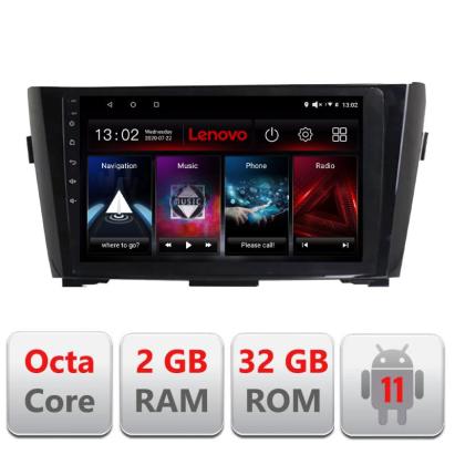 Navigatie dedicata Nissan Qashqai D-353 Lenovo Octa Core cu Android Radio Bluetooth Internet GPS WIFI DSP 2+32 GB 4G KIT-353+EDT-E509-LITE CarStore Technology