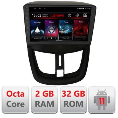 Navigatie dedicata Peugeot 207 D-PE01 Lenovo Octa Core cu Android Radio Bluetooth Internet GPS WIFI DSP 2+32 GB 4G KIT-PE01+EDT-E509-LITE CarStore Technology