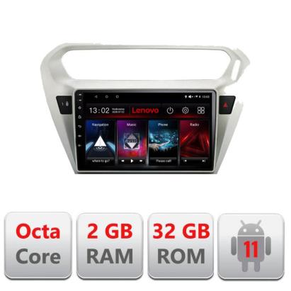 Navigatie dedicata Peugeot 301 Citroen C-Elisee D-301 Lenovo Octa Core cu Android Radio Bluetooth Internet GPS WIFI DSP 2+32 GB 4G KIT-301+EDT-E509-LITE CarStore Technology