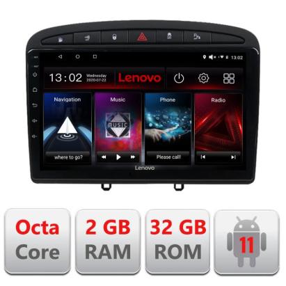 Navigatie dedicata Peugeot 308 D-038 Lenovo Octa Core cu Android Radio Bluetooth Internet GPS WIFI DSP 2+32 GB 4G KIT-038+EDT-E509-LITE CarStore Technology