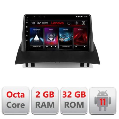 Navigatie dedicata Renault Megane 2 D-098 Lenovo Octa Core cu Android Radio Bluetooth Internet GPS WIFI DSP 2+32 GB 4G KIT-098+EDT-E509-LITE CarStore Technology