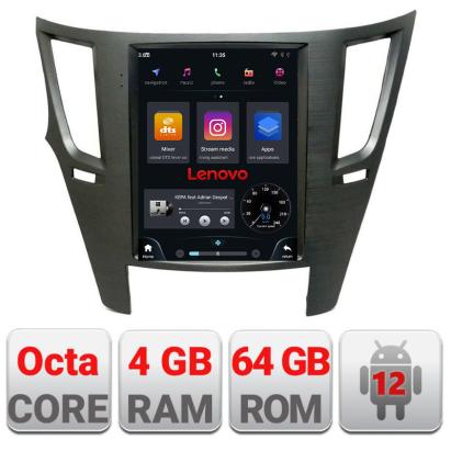 Navigatie dedicata tip Tesla Subaru Legacy si Outback 2010-2014 radio gps internet 8Core 4G carplay android LENOVO dsp 4+64 kit-tesla-458+EDT-E520-PRO CarStore Technology