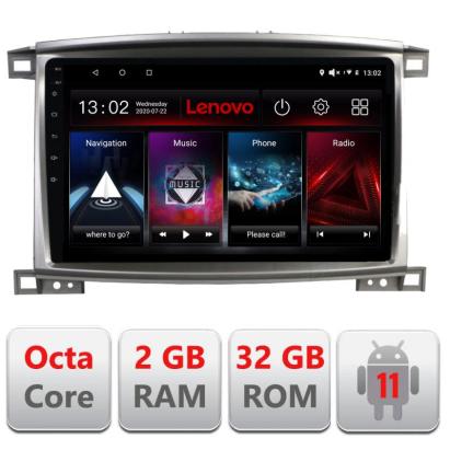 Navigatie dedicata Toyota Land Cruiser L100 2002-2008 D-L100 Lenovo Octa Core cu Android Radio Bluetooth Internet GPS WIFI DSP 2+32 GB 4G KIT-l100+EDT-E509-LITE CarStore Technology