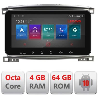 Navigatie dedicata Toyota Land Cruiser L100 2002-2008 I-L100 4+64 Lenovo ecran 10.33"  Android Waze USB Navigatie  Internet Youtube Radio CarStore Technology