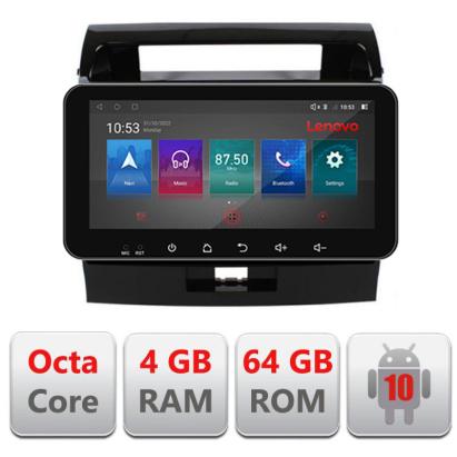 Navigatie dedicata Toyota LandCruiser 2008-2015 I-381 4+64 Lenovo ecran 10.33"  Android Waze USB Navigatie  Internet Youtube Radio CarStore Technology