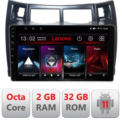 Navigatie dedicata Toyota Yaris 2008-2011 D-YARIS08 Lenovo Octa Core cu Android Radio Bluetooth Internet GPS WIFI DSP 2+32 GB 4G KIT-YARIS08+EDT-E509-LITE CarStore Technology