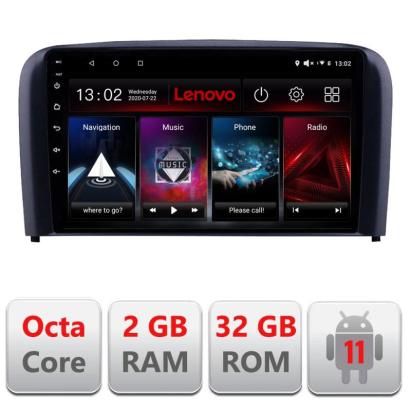 Navigatie dedicata Volvo S80 2004-2006 D-S80 Lenovo Octa Core cu Android Radio Bluetooth Internet GPS WIFI DSP 2+32 GB 4G KIT-S80+EDT-E509-LITE CarStore Technology