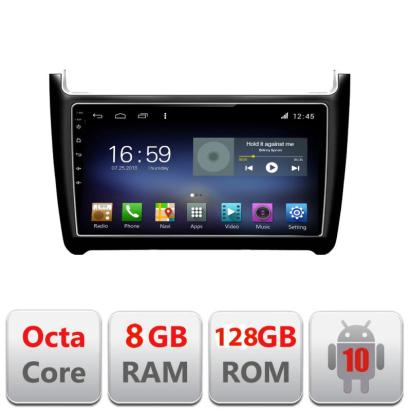 Navigatie dedicata VW POLO 2014-2017  Manual F-655 Octa Core cu Android Radio Bluetooth Internet GPS WIFI DSP 8+128GB 4G CarStore Technology