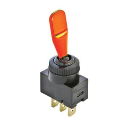 Intrerupator auto Carpoint 12V 20A ON/OFF , orange, comutator cu 2 papuci electrici AutoDrive ProParts