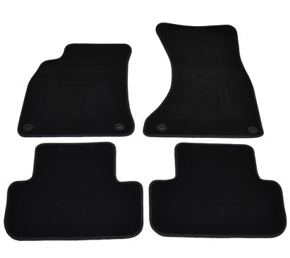 Covorase mocheta Audi A4 Avant 5/2008-2016, Audi A4 Sedan 4 usi 11/2007-2016 Negre, set de 4 bucati AutoDrive ProParts