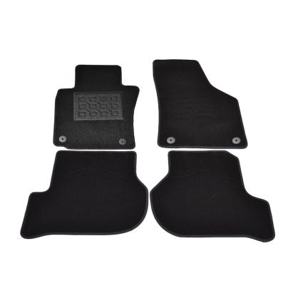 Covorase mocheta Skoda Octavia 2 din 6/2004-11/2012 si VW Golf 5 Hatchback 11/2003-10/2008 Golf 5 Variant/Combi 5/2007-9/2009 si Golf 6 SW/Variant Combi 10/2009- Negru cu Fixare Rotunda, set de 4 bucati AutoDrive ProParts
