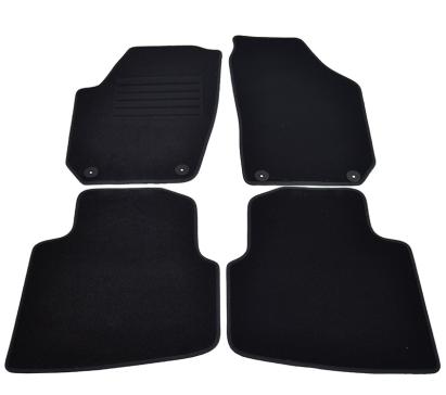 Covorase mocheta Skoda Roomster 6/2006- Negru, set de 4 bucati AutoDrive ProParts