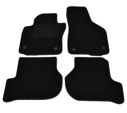 Covorase mocheta Seat Leon 9/2005-05.2012 Negru, set de 4 bucati AutoDrive ProParts