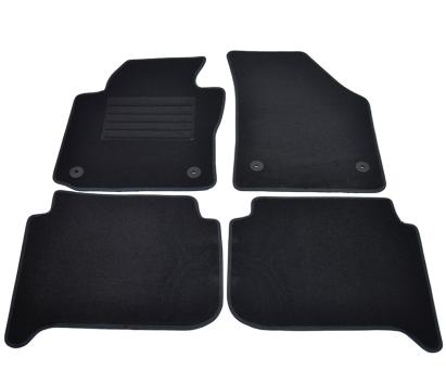 Covorase mocheta VW Touran 05/2003- cu fixare in podea ROTUNDA Negru, set de 4 bucati AutoDrive ProParts