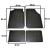 Set covorase auto din cauciuc Mat 1 Universale culoare Negru, presuri BestAutoVest, 4 buc. AutoDrive ProParts