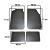 Set covorase auto din cauciuc Mat 3 Universale culoare Negru, presuri BestAutoVest, 4 buc. AutoDrive ProParts