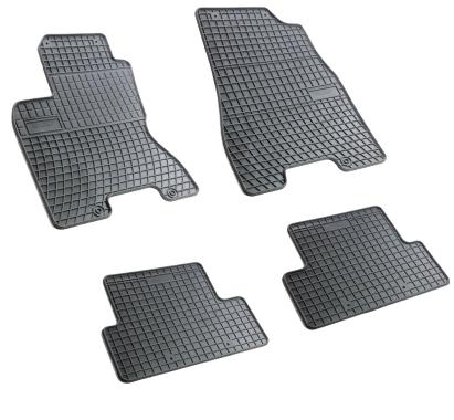 Set covorase auto din cauciuc Nissan X-Trail II 2008-2013, presuri BestAutoVest, negre, 4 buc. AutoDrive ProParts