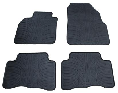 Set covorase auto din cauciuc Renault Megane Scenic 2 2003-2009, Negru, Gledring, 4 buc. AutoDrive ProParts