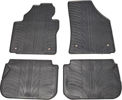 Set covorase auto din cauciuc Vw Caddy 2004-2010, Caddy Facelift 2015-10.2020 (5 locuri), Caddy Cross 2013-, Negru, Gledring, 4 buc. AutoDrive ProParts