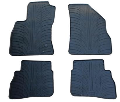 Set presuri auto din cauciuc Fiat Doblo Passenger, Half Cargo 2010-2023, cu 5 usi, Opel Combo D Passenger 2010-2023, Negru, Gledring, covorase 4 buc. AutoDrive ProParts