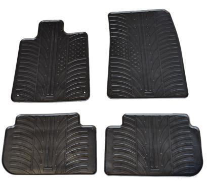 Set covorase auto din cauciuc Peugeot 407 2004-2011, Negru, Gledring, 4 buc. AutoDrive ProParts