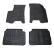 Set covorase auto din cauciuc Chevrolet Aveo 2006-2011, Negru, Gledring, 4 buc. AutoDrive ProParts
