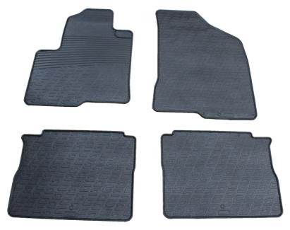 Set covorase auto din cauciuc Hyundai Santa Fe 2005-2009, Facelift 2009-2012, Negru, Gledring, 4 buc. AutoDrive ProParts
