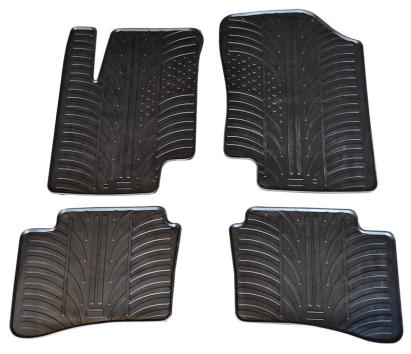 Set covorase auto din cauciuc Hyundai i20 2008-2014, Facelift 2012-2014, Negru, Gledring, 4 buc. AutoDrive ProParts