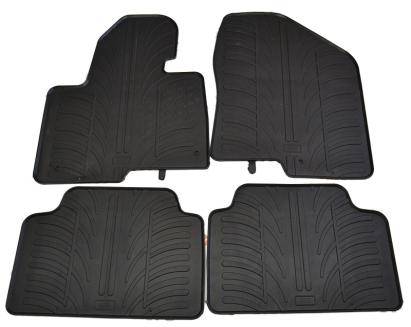 Set covorase auto din cauciuc Hyundai Santa Fe 2012-10.2018, Negru, Gledring, 4 buc. AutoDrive ProParts