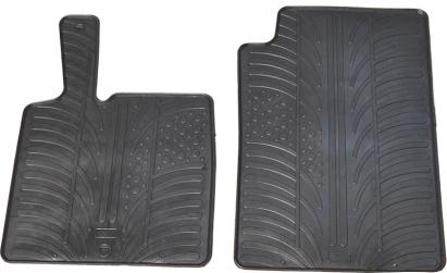 Set covorase auto din cauciuc Smart Fortwo 451 2006-2014, Negru, Gledring, 2 buc. AutoDrive ProParts