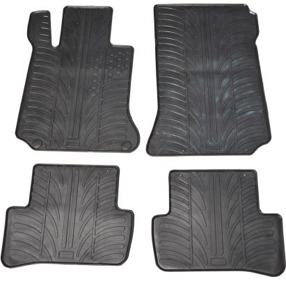 Set covorase auto din cauciuc Mercedes Clasa C (W204/S204) 2007-2013, Negru, Gledring, 4 buc. AutoDrive ProParts