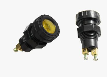 Intrerupator prin impingere BestAutoVest, albastru, cu bec de 12V 2W AutoDrive ProParts