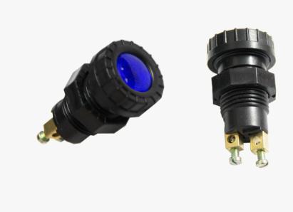 Lumina martor BestAutoVest cu bec ba9s, 12V, 2w, diametru 24mm, diametru filet 15mm, albastru AutoDrive ProParts