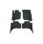 Set covorase auto din cauciuc pentru Mitsubishi L200 2019-, presuri RapidAuto, Negru AutoDrive ProParts